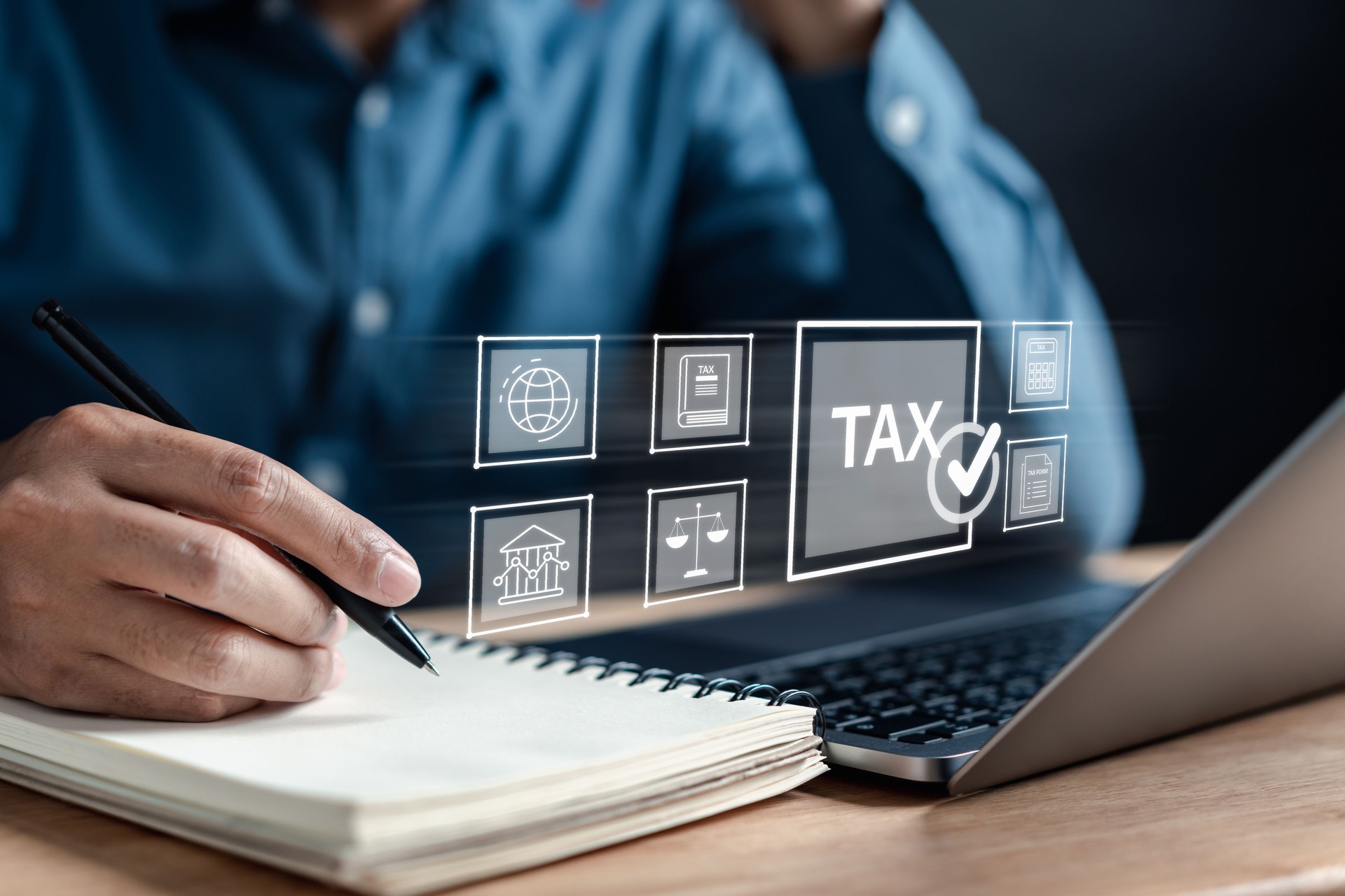 TAX online payment concept. allowance taxes, payment, calculating finance, tax accounting, statistics and data analytic research, calculation, calculation tax return concept